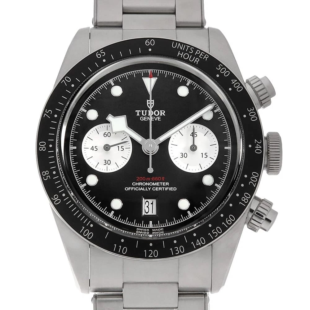 TUDOR BLACK CHRONO WRIST WATCH (1 of 4)