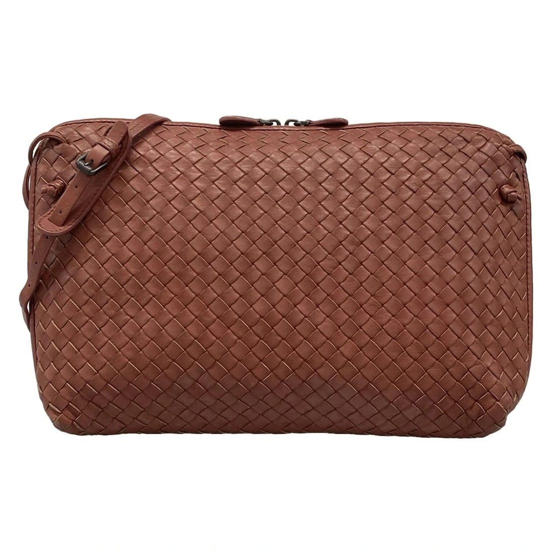 BOTTEGA VENETA NODINI - BORDEAUX LEATHER SHOULDER BAG: BOTTEGA VENETA Nodini - Bordeaux Leather Shoulder Bag Brand: BOTTEGA VENETA Type: Shoulder Bag Material: Leather Color: Bordeaux Size: Height : 8.27 inch (21 cm) Width : 11.81 inch (30 cm) - 13.39