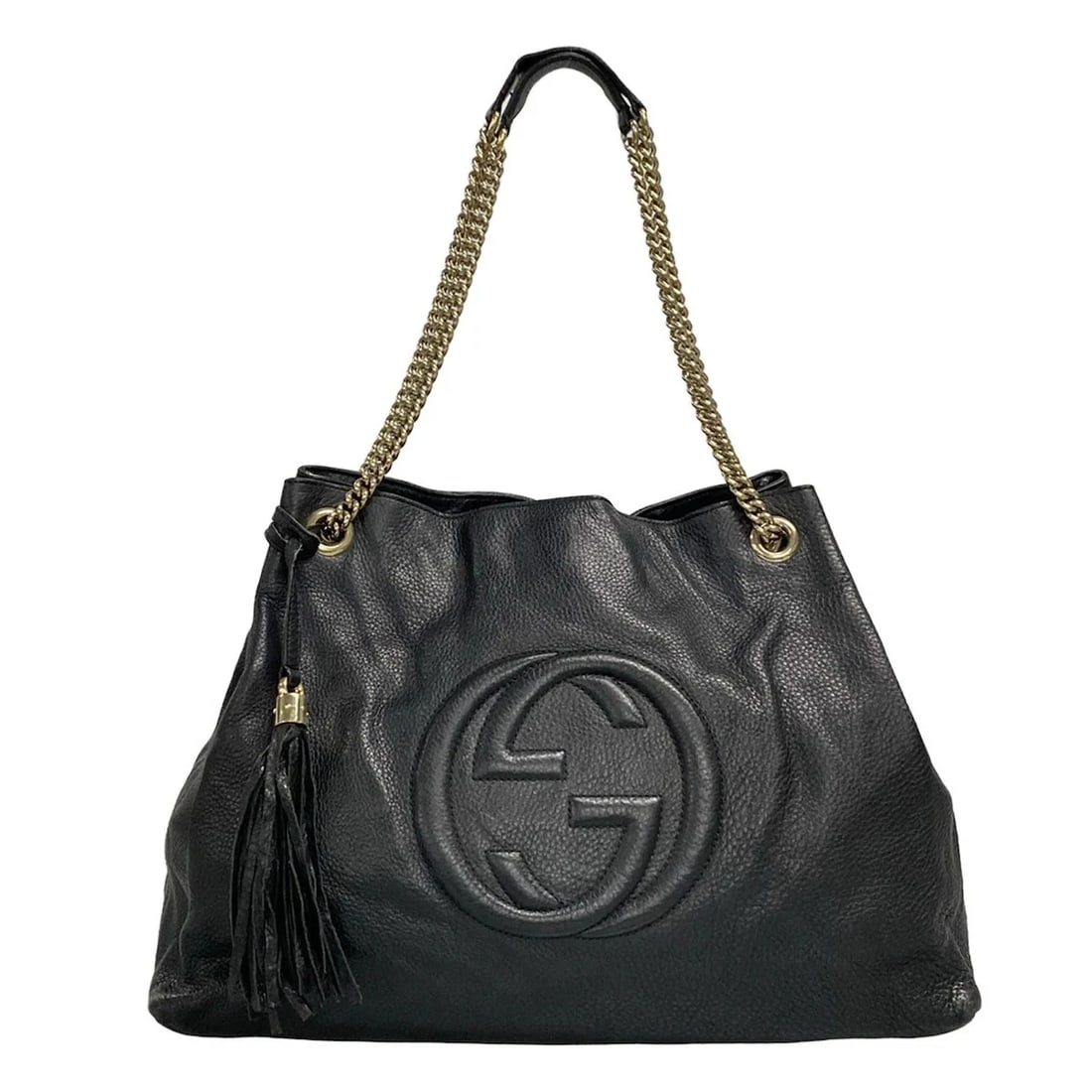 GUCCI SOHO BLACK LEATHER SHOULDER BAG SHOULDER BAG (1 of 12)