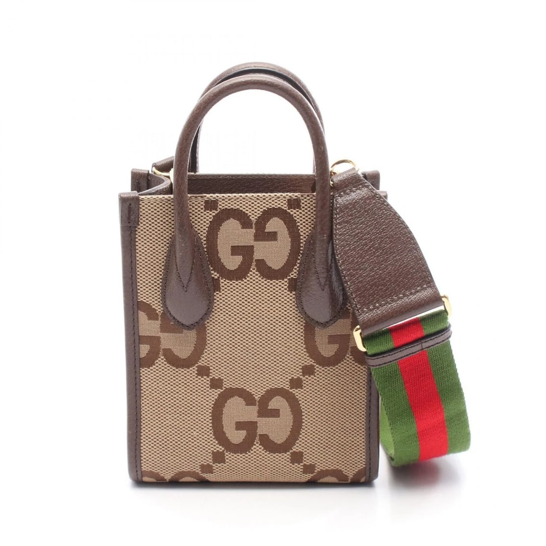 GUCCI JUMBO GG TOTE CROSSBODY HANDBAG TOTE BAG: GUCCI Jumbo GG Tote Crossbody Handbag Tote Bag Brand: GUCCI Type: Tote Bag Material: canvas Color: Beige Size: (H:7.5" x W:6.1" x D:2.6") Handle?23cm(9.1") Accessories: None Accessories
