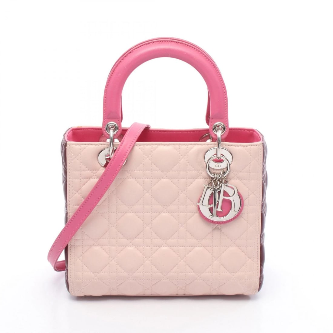 CHRISTIAN DIOR LADY DIOR 2WAY SHOULDER HANDBAG (1 of 6)