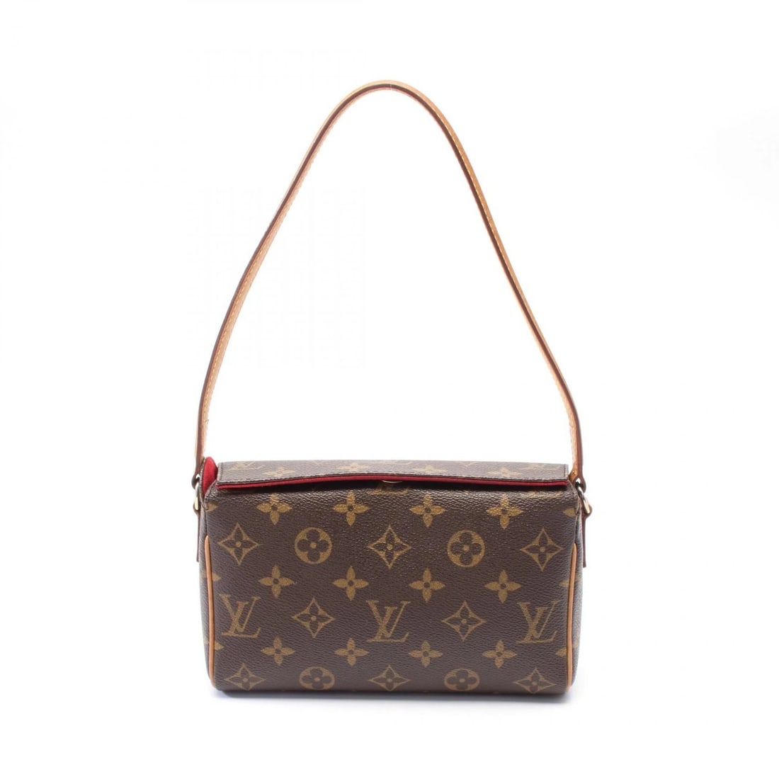 LOUIS VUITTON RECITAL HAND SHOULDER BAG HANDBAG: LOUIS VUITTON Recital Hand shoulder bag Handbag Brand: LOUIS VUITTON Type: Handbag Material: PVC coated canvas Color: Brown Size: (H:5.1" x W:7.9" x D:2.4") Handle?50cm(19.7") Accessories: None