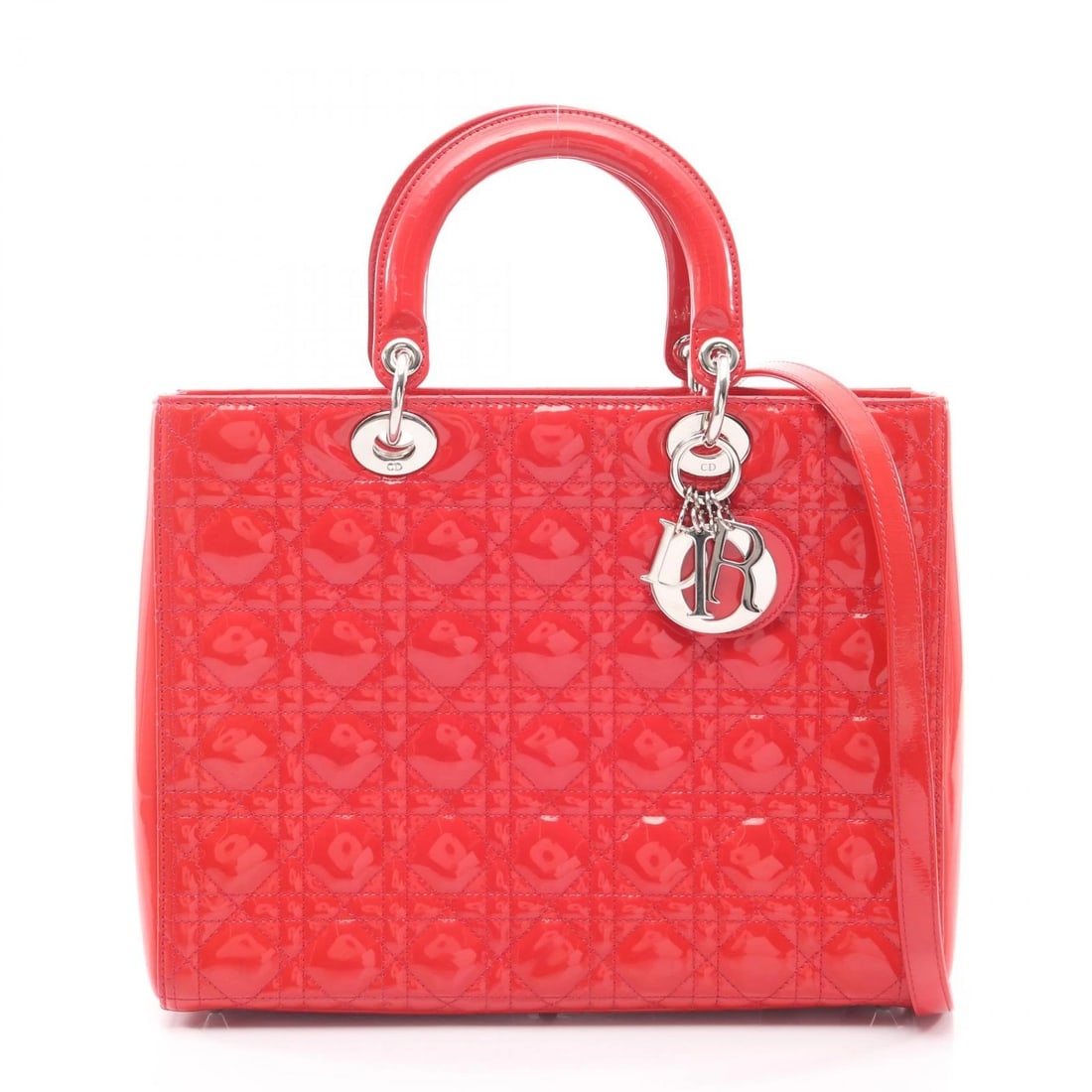 DIOR LADY DIOR LARGE SHOULDER TOTE HANDBAG (1 of 9)