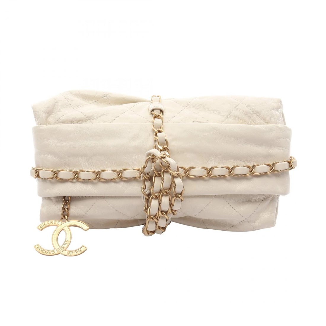 CHANEL MATELASSE BUSINESS CLUTCH CHAIN BAG LEATHER BUSINESS BAG CLUTCH BAG: CHANEL Matelasse Business clutch Chain bag leather business bag clutch bag Brand: CHANEL Type: business bag clutch bag Material: leather Color: White Size: (H:5.5" x W:9.1" x D:2.0") Strap drop?29