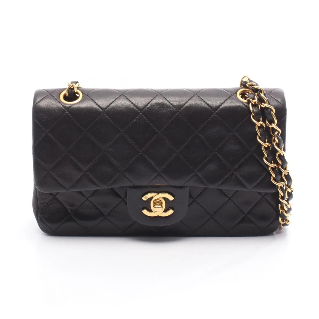 CHANEL MATELASSE W FLAP CHAIN SHOULDER HANDBAG SHOULDER BAG: CHANEL Matelasse W flap Chain Shoulder Handbag Shoulder Bag Brand: CHANEL Type: Shoulder Bag Material: Lambskin (sheep leather) Color: Black Size: (H:5.5" x W:9.1" x D:2.4") Strap drop?23cm(9.1")