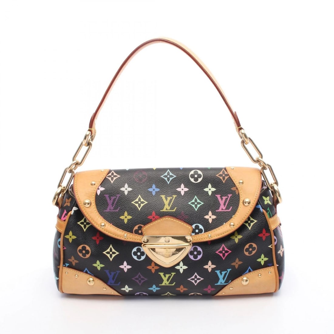 LOUIS VUITTON BEVERLY MM SHOULDER HANDBAG SHOULDER BAG: LOUIS VUITTON Beverly MM Shoulder Handbag Shoulder Bag Brand: LOUIS VUITTON Type: Shoulder Bag Material: PVC coated canvas Color: Black Size: (H:7.9" x W:13.0" x D:5.1") Shoulder?56cm(22.0") Acce