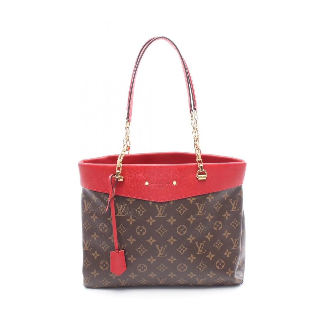 LOUIS VUITTON PALLAS SHOPPER SHOULDER TOTE BAG TOTE BAG: LOUIS VUITTON Pallas shopper Shoulder Tote Bag Tote Bag Brand: LOUIS VUITTON Type: Tote Bag Material: PVC coated canvas Color: Brown Size: (H:10.2" x W:13.4" x D:4.7") Handle?59cm(23.2") Accessor