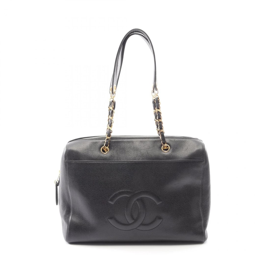 CHANEL JUMBO COCO MARK CHIAN TOTE SHOULDER BAG TOTE BAG (1 of 7)