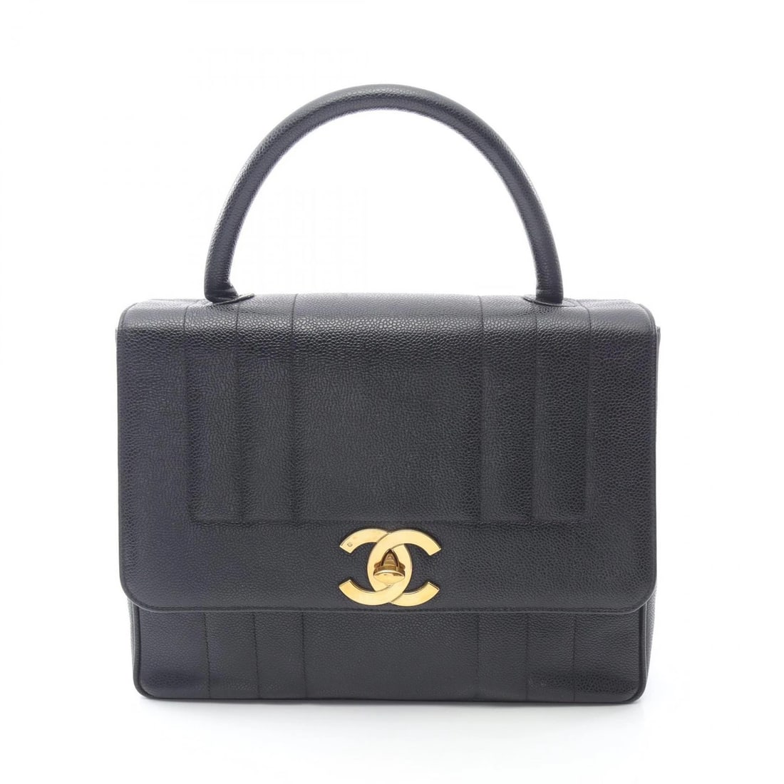 CHANEL MADEMOISELLE HANDBAG LEATHER CALFSKIN HANDBAG: CHANEL Mademoiselle Handbag leather Calfskin Handbag Brand: CHANEL Type: Handbag Material: leather Color: Black Size: (H:9.4" x W:12.2" x D:3.1") Handle?34cm(13.4") Accessories: None Acces