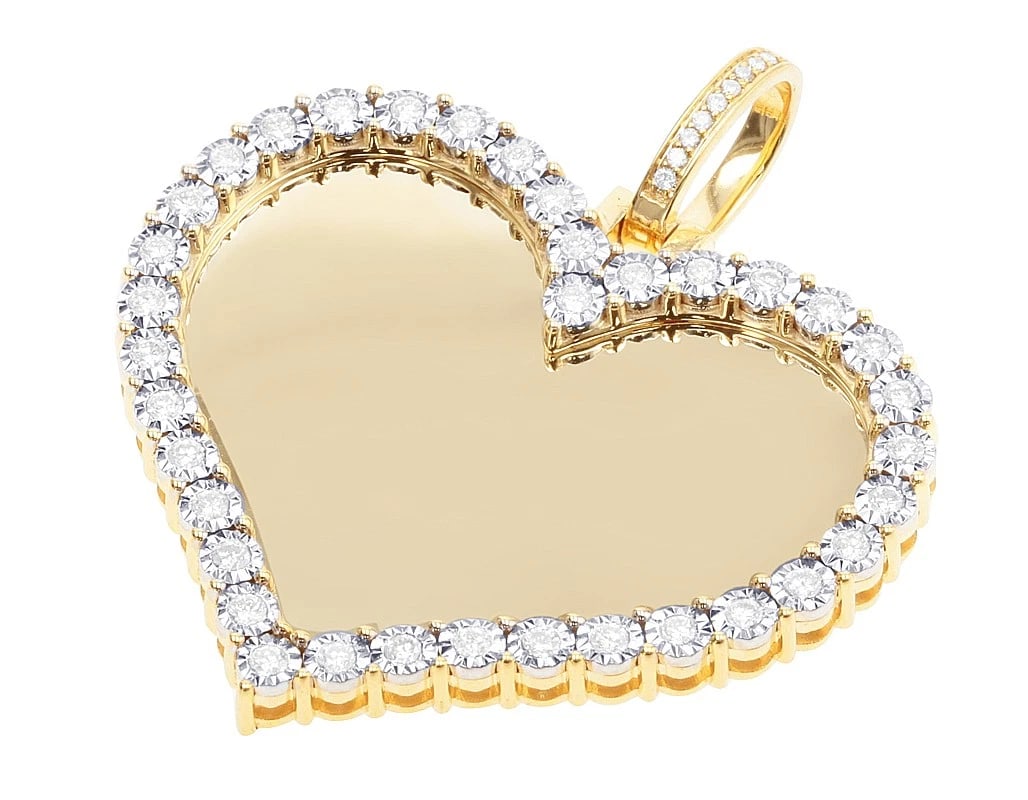 DIAMOND HEART MEMORY PENDANT - 2