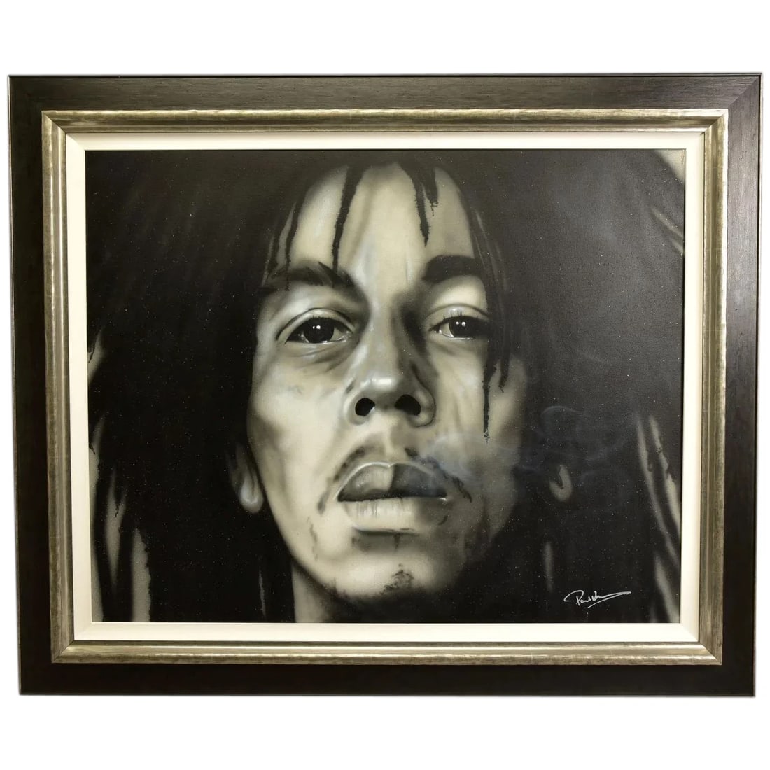 PAUL KARSLAKE FRSA (1958–2020) BOB MARLEY MIXED MEDIA PORTRAIT (1 of 10)