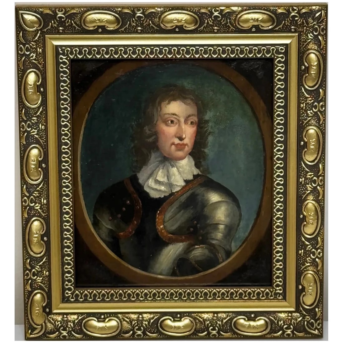 PORTRAIT OIL PAINTING GENERAL JOHN LAMBERT IN ARMOUR NEW MODEL ARMY COMMANDER: Portrait Oil Painting General John Lambert in Armour New Model Army Commander Year of Production: 1850 Type: Painting Time Period Produced: 1840 Material: Oil on metal panel Production Technique: