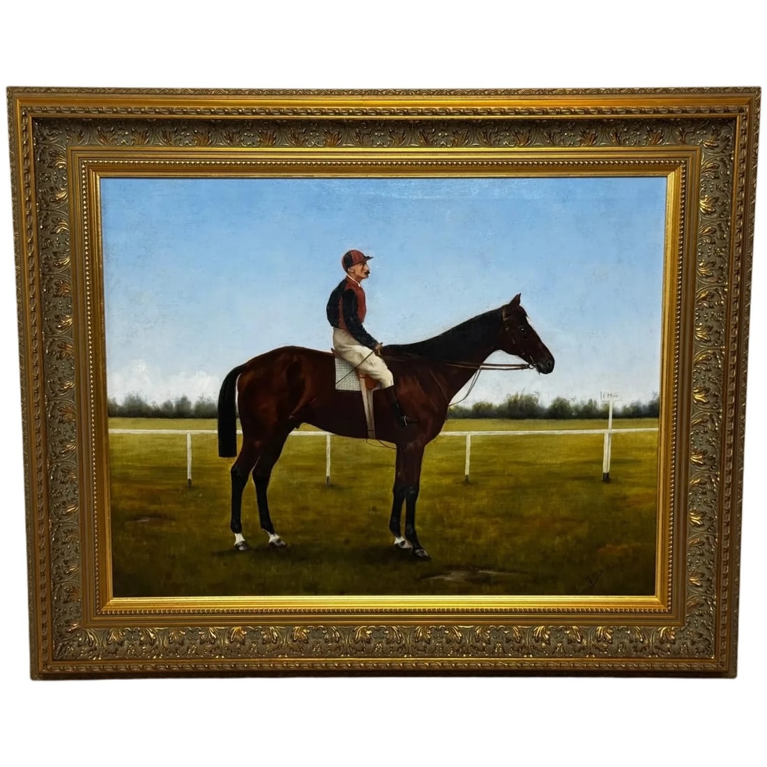 MASTER WALTER WINNER GOVERNOR’S CUP COLOMBO RACES: Master Walter Winner Governor’s Cup Colombo Races Year of Production: 1894 Type: Painting Time Period Produced: 1850-1899 Material: Canvas Production Technique: Oil Painting Size : Item Length