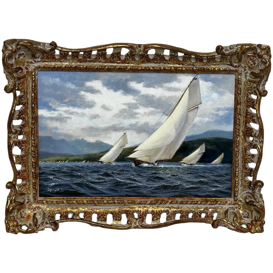 1894 BRITANNIA & VIGILANTE WITH VALKYRIE II & SATANITA ON CLYDE STEPHEN J RENARD (1 of 12)