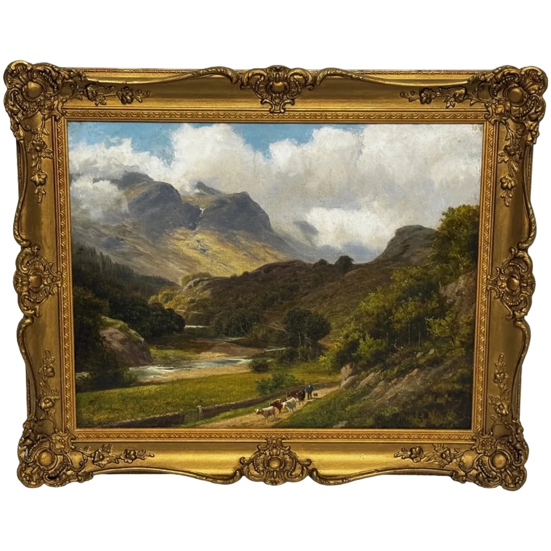 OIL PAINTING AFTERNOON BORROWDALE LANDSCAPE LAKE DISTRICT (1 of 12)