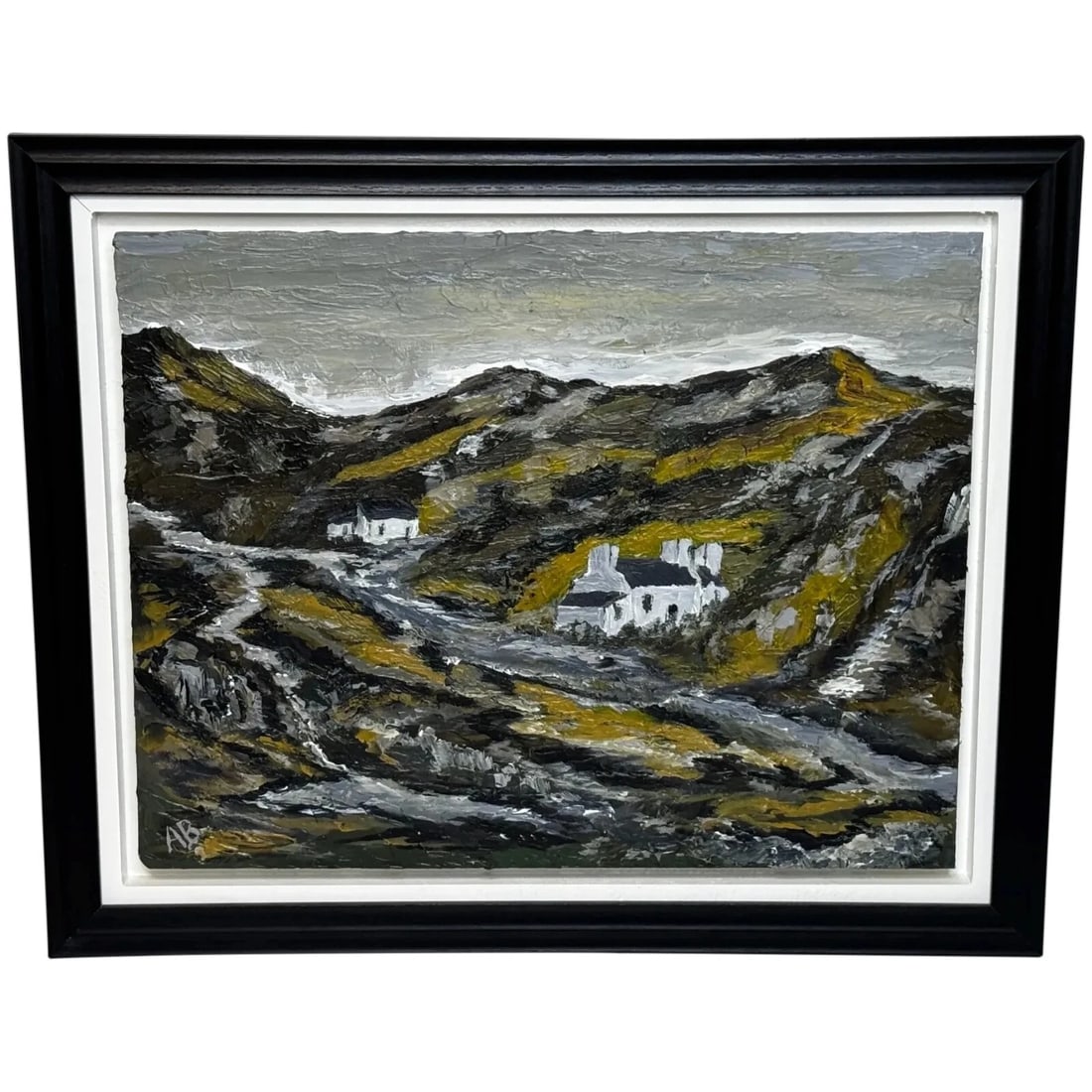 MASTERPIECE COTTAGES, CARNEDDAU MOUNTAINS SNOWDONIA ACRYLIC PAINTING: Masterpiece Cottages, Carneddau Mountains Snowdonia Acrylic Painting Year of Production: 2022 Type: Painting Time Period Produced: 2020-Now Material: Canvas Production Technique: Acrylic Painting