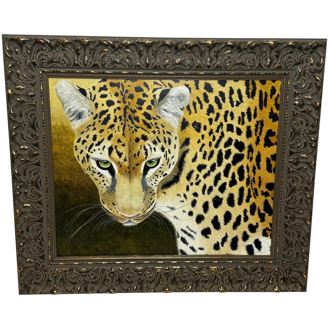 WILDLIFE ART LEOPARD IN WILDERNESS MASAI MARA KENYA OIL PAINTING: Wildlife Art Leopard in Wilderness Masai Mara Kenya Oil Painting Year of Production: 1990's Type: Painting Time Period Produced: 1990-1999 Material: Oil on board Production Technique: Oil Painting