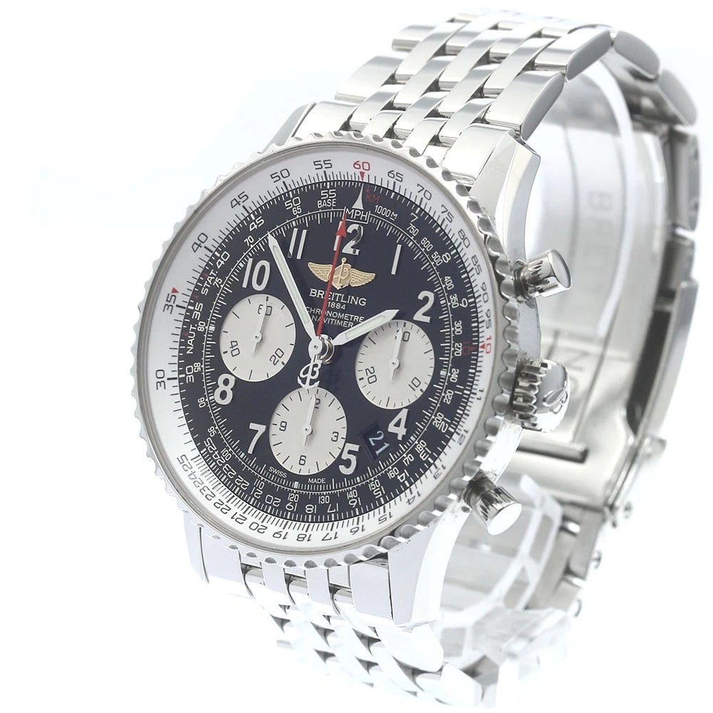 BREITLING NAVITIMER CHRONOGRAPH BLACK WATCH - 2