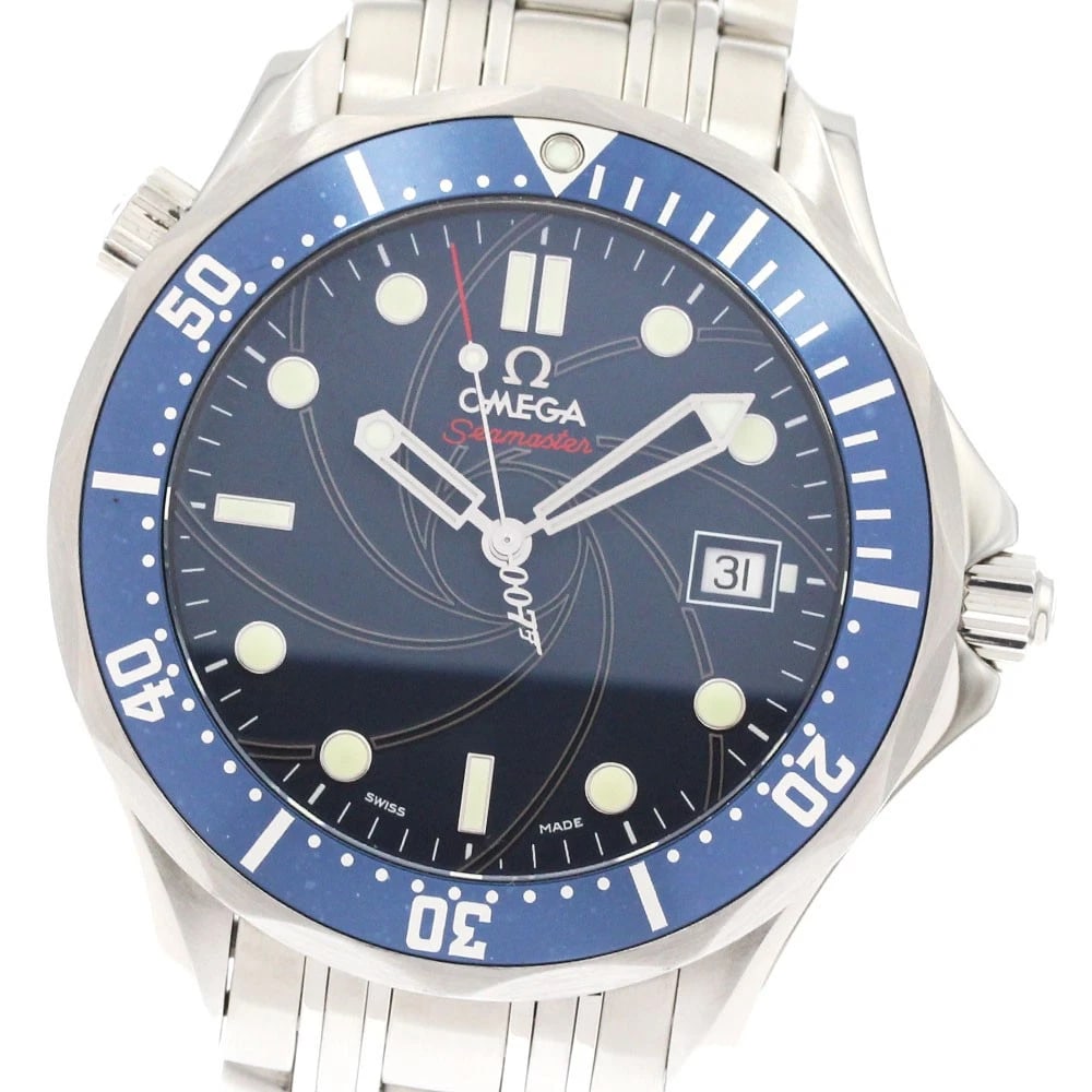 OMEGA SEAMASTER JAMES BOND NAVY WATCH (1 of 3)