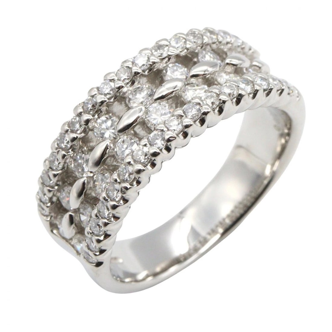 JEWELRY DIAMOND RING PT900 PLATINUM CLEAR: JEWELRY Diamond Ring Pt900 Platinum Clear Brand: JEWELRY Type: Ring Material: Pt900 Platinum Color: Silver??ish colors × Clear??ish colors Size: 5.75 - 6 US Accessories: None Accessories