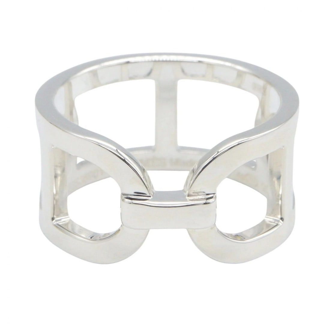 HERMES EVER CHAINE DANCRE RING MM SILVER925: HERMES Ever Chaine dancre Ring MM Silver925 Brand: HERMES Type: Ring Material: Silver925 Color: Silver??ish colors Size: 7.25 US Accessories: None Accessories Notice: When purchasing