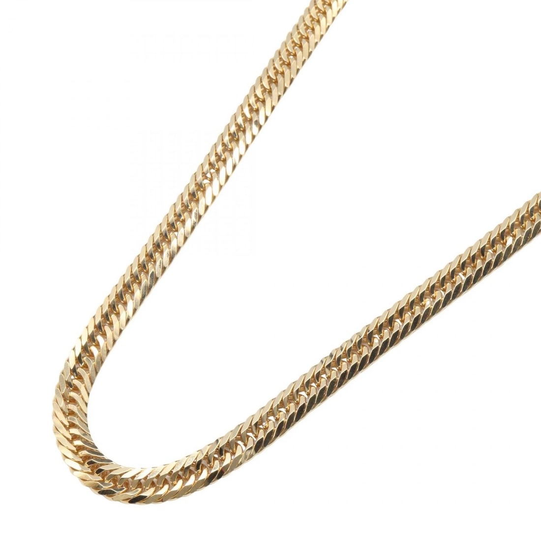JEWELRY TRIPLE 6 SIDE CURB LINK CHAIN NECKLACE: JEWELRY Triple 6 side Curb link chain Necklace Brand: JEWELRY Type: Necklace Material: K18 (Yellow Gold) Color: Gold??ish colors Size: Size Neck rotation?50cm(19.7") Accessories: None