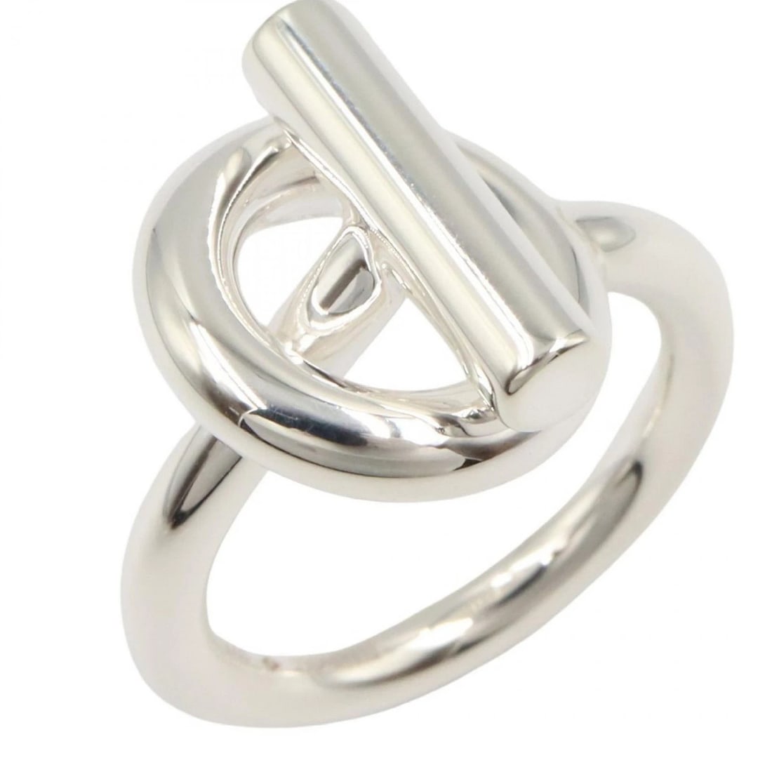 HERMES ECHAPPEE RING AG925 SILVER: HERMES Echappee Ring Ag925 Silver Brand: HERMES Type: Ring Material: Other Color: Silver??ish colors Size: 6.25 - 6.5 US Accessories: None Accessories Notice: When purchasing pre-owned goo