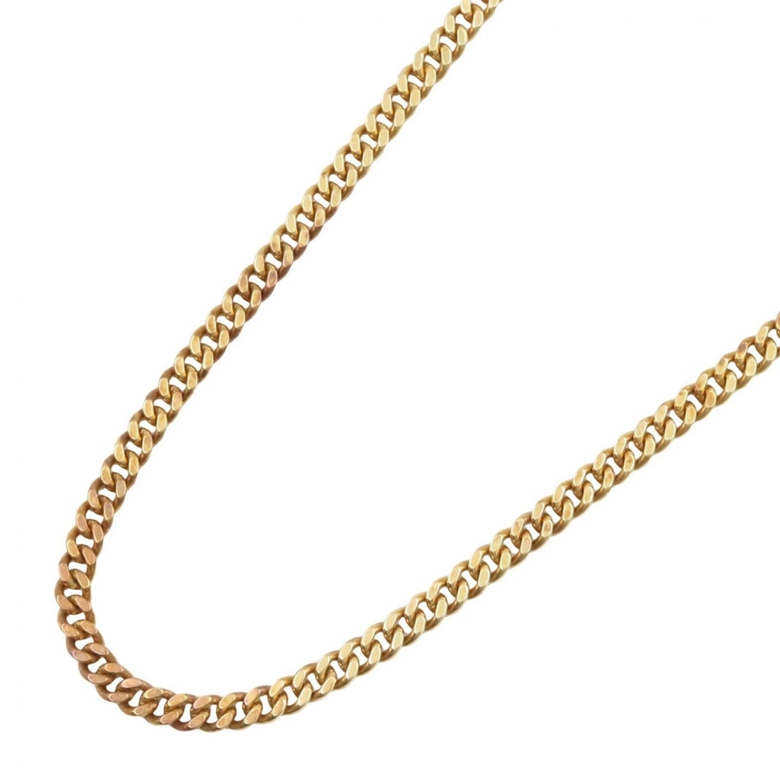 JEWELRY SINGLE 2 SIDE FLAT LINK CHAIN NECKLACE (1 of 5)