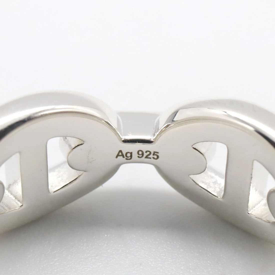 HERMES ENCHAINEE PM RING SILVER925 - 4