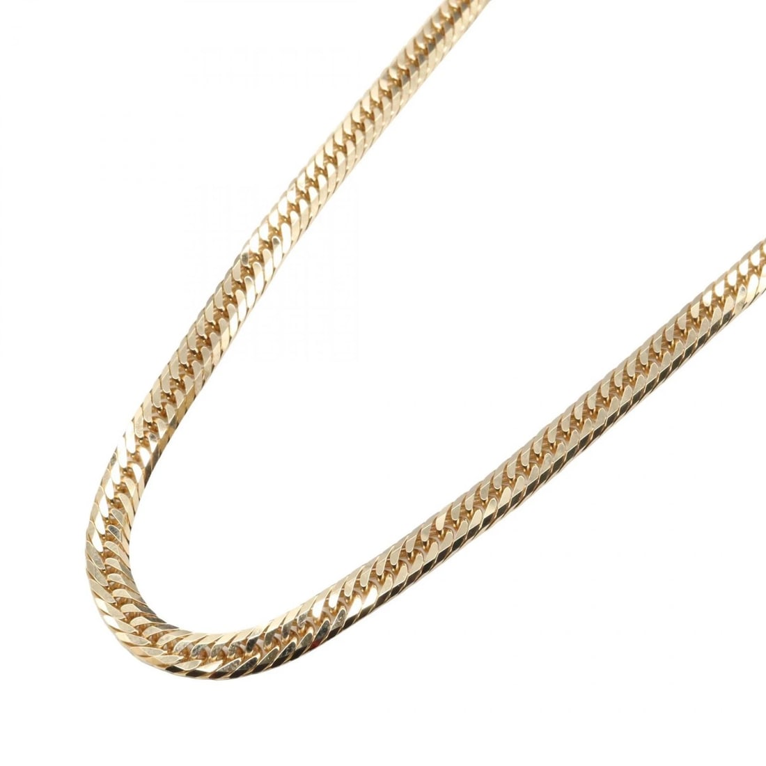 JEWELRY TRIPLE 8 SIDE FLAT LINK CURB CHAIN NECKLACE: JEWELRY Triple 8 Side Flat Link Curb Chain Necklace Brand: JEWELRY Type: Necklace Material: K18 (Yellow Gold) Color: Gold??ish colors Size: Size Neck rotation?50cm(19.7") Accessories: None