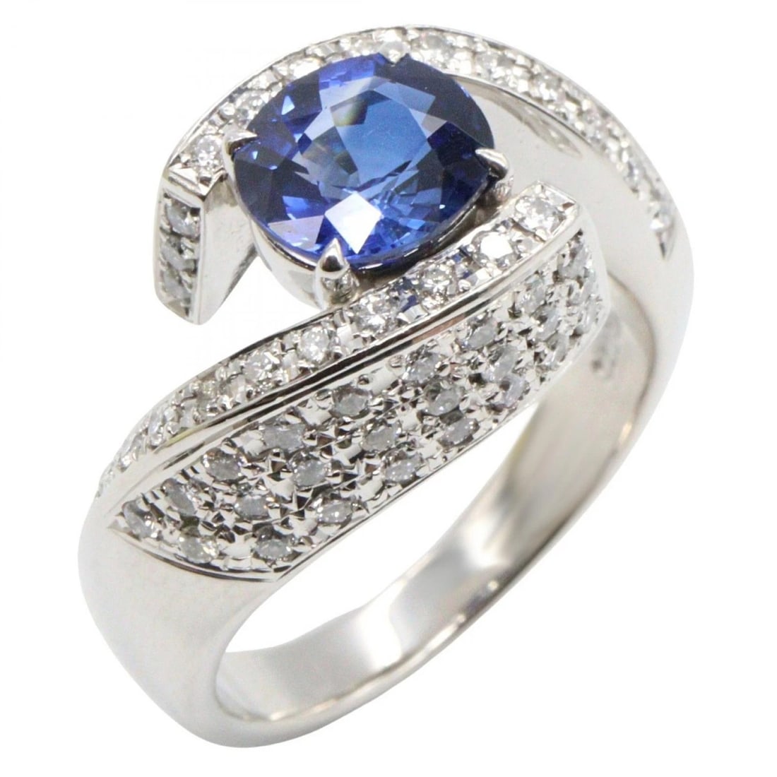 JEWELRY SAPPHIRE DIAMOND RING PT900 PLATINUM: JEWELRY Sapphire Diamond Ring Pt900 Platinum Brand: JEWELRY Type: Ring Material: Pt900 Platinum Main Stone/Creation sapphire Color: Silver??ish colors × Blue??ish colors × Clear??ish colors Size