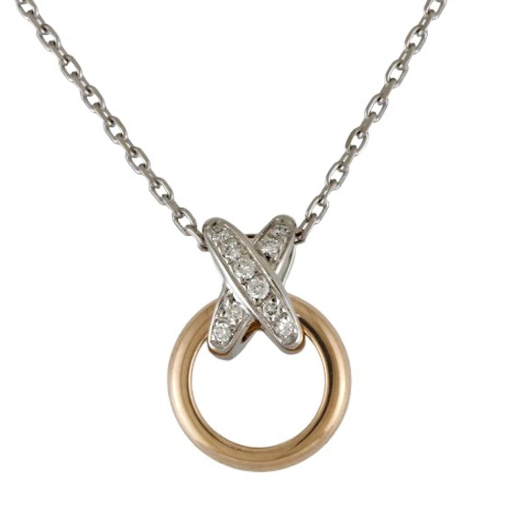 CHAUMET NECKLACE K18 WHITE GOLD K18 PINK GOLD (1 of 5)