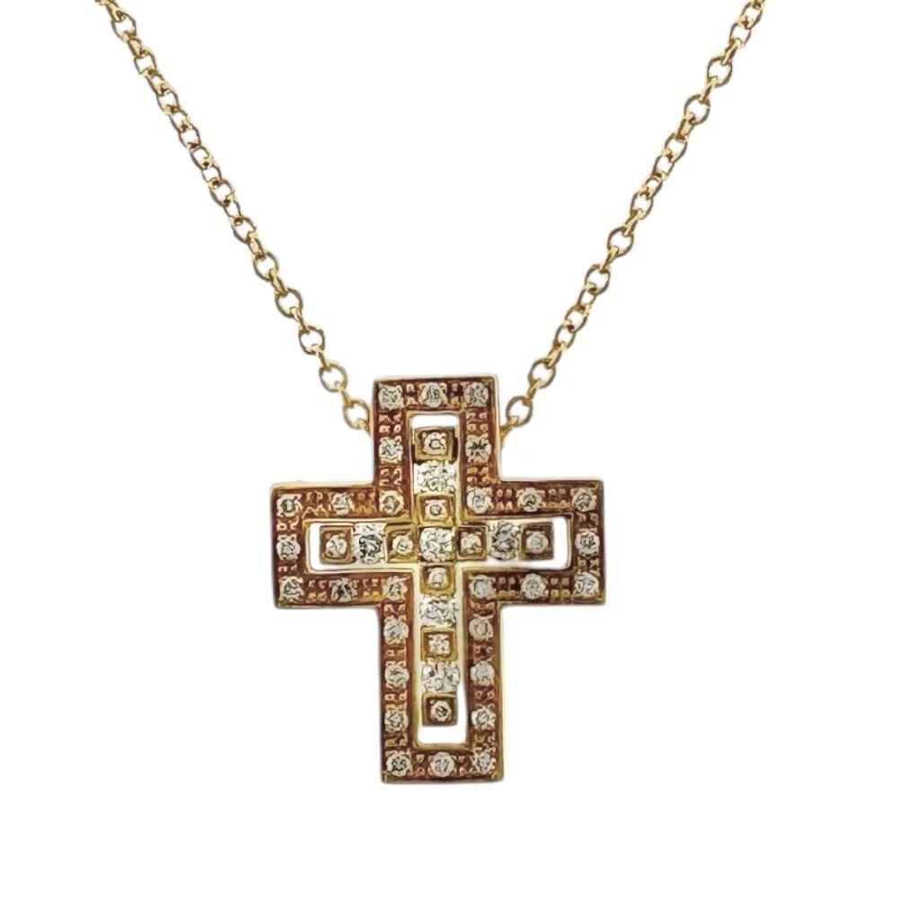 DAMIANI NECKLACE K18 YELLOW GOLD DIAMOND: Damiani Necklace K18 yellow gold diamond Brand: Damiani Type: Necklace Material: K18 yellow gold Main Stone/Creation Natural Color: Yellow Gold Size: Total Length:46cm Chain width:1.0mm AdjUS