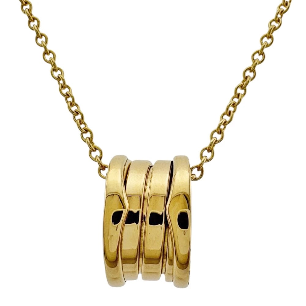 BVLGARI NECKLACE K18 YELLOW GOLD B-ZERO.1: BVLGARI Necklace K18 yellow gold B-zero.1 Brand: BVLGARI Type: Necklace Material: K18 yellow gold Color: Yellow Gold Size: Total Length:41cm Chain width:1.5mm Top:W8.5mm x H14.5mm 