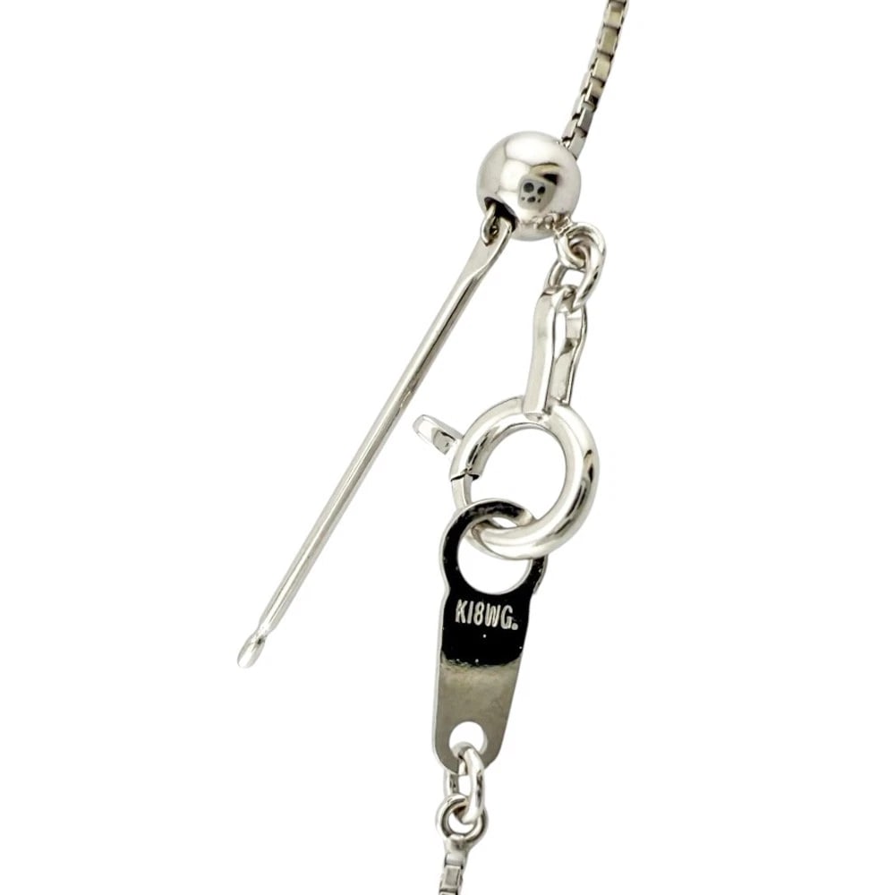 NECKLACE K18 WHITE GOLD RUBY - 5