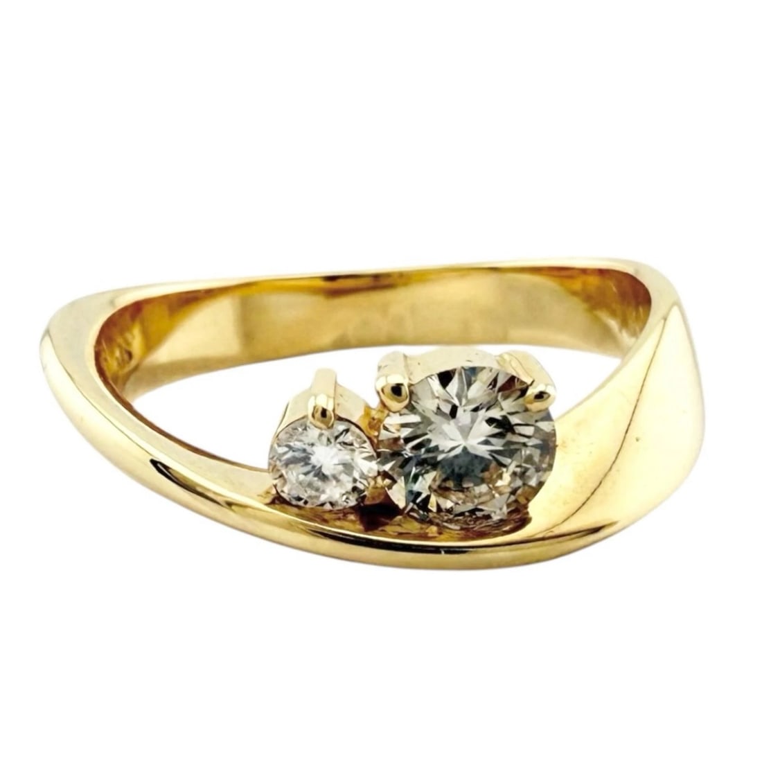 RING K18 YELLOW GOLD DIAMOND (1 of 4)