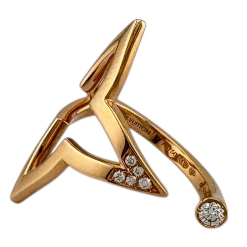 LOUIS VUITTON RING K18 PINK GOLD DIAMOND (1 of 4)