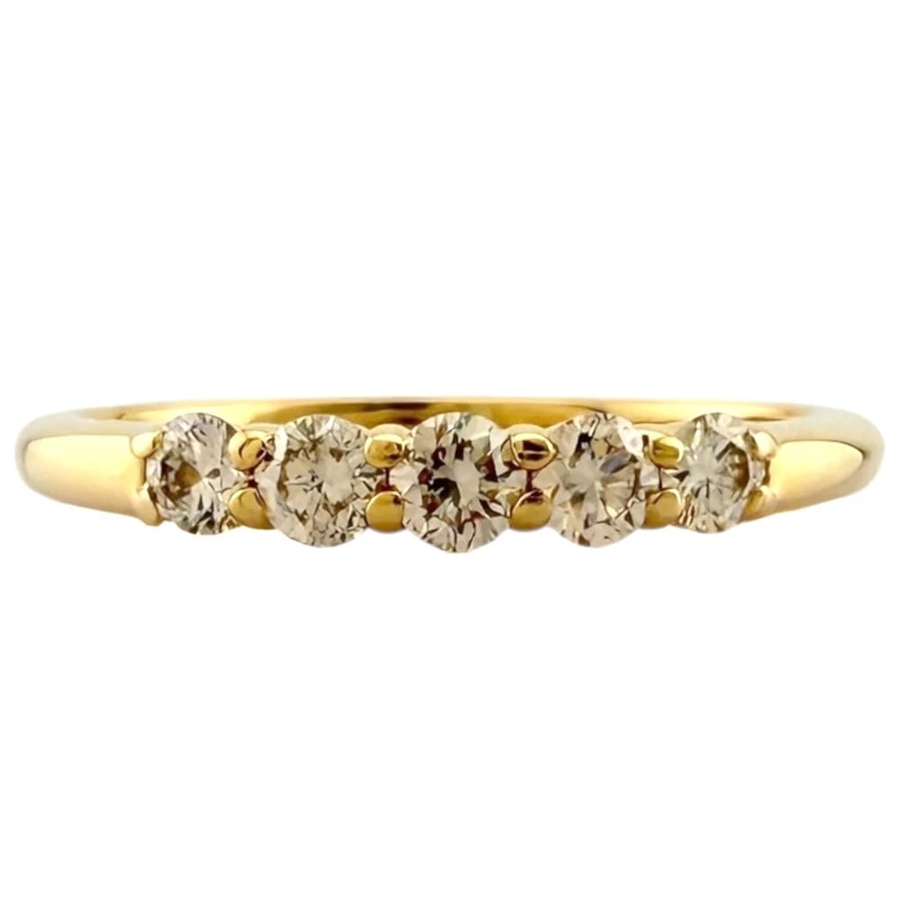 RING K18 YELLOW GOLD DIAMOND (1 of 3)