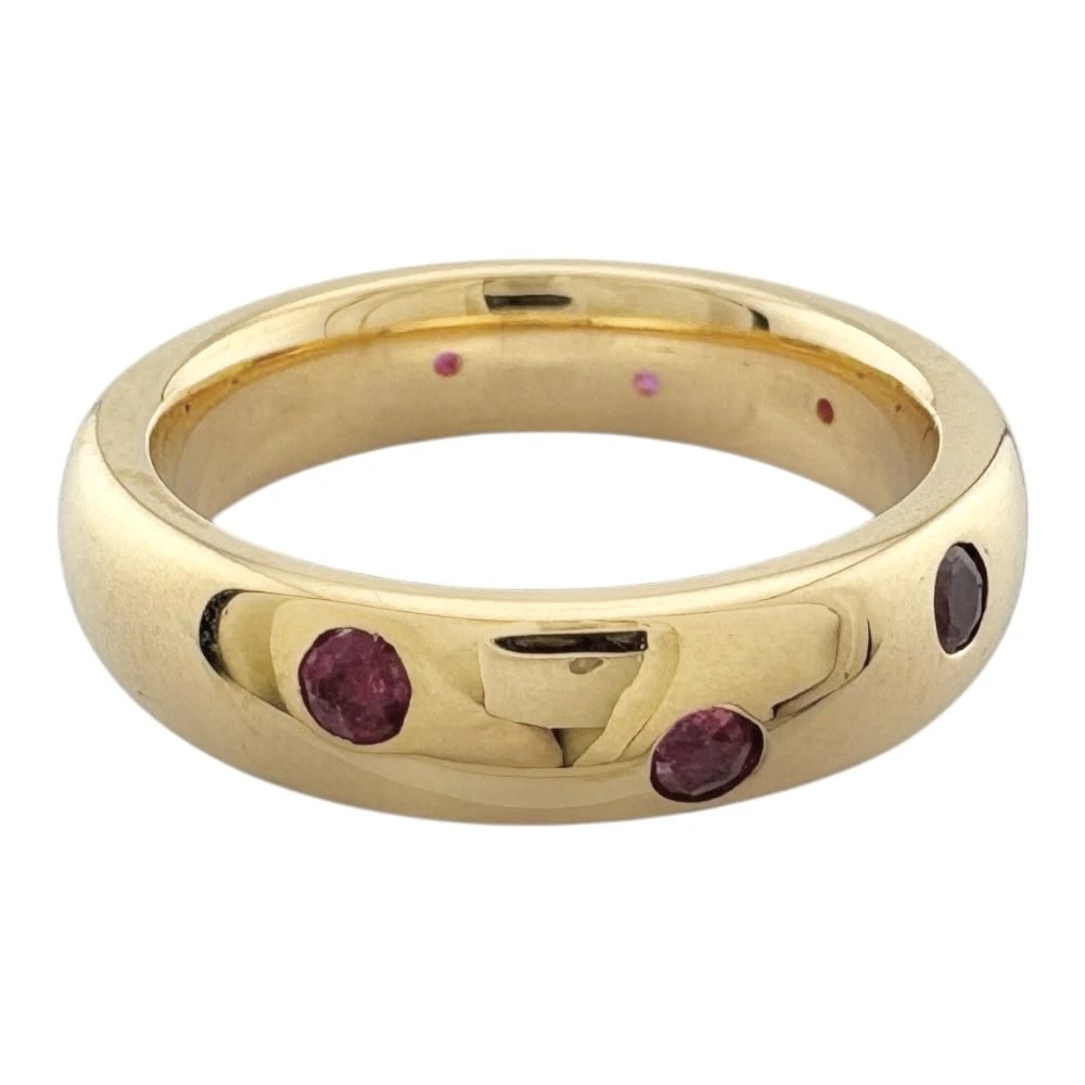 RING K18 YELLOW GOLD RUBY - 4