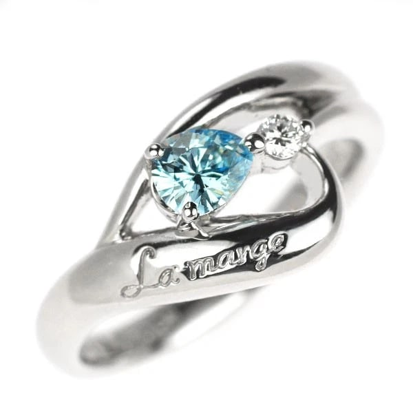 PT1000 ICE BLUE DIAMOND RING: Pt1000 ice blue diamond ring Brand: None Type: Ring Material: Metal Purity 1000 Metal None Main Stone/Creation Natural Color: Platinum Size: 6 US Accessories: None Accessories Notice: When