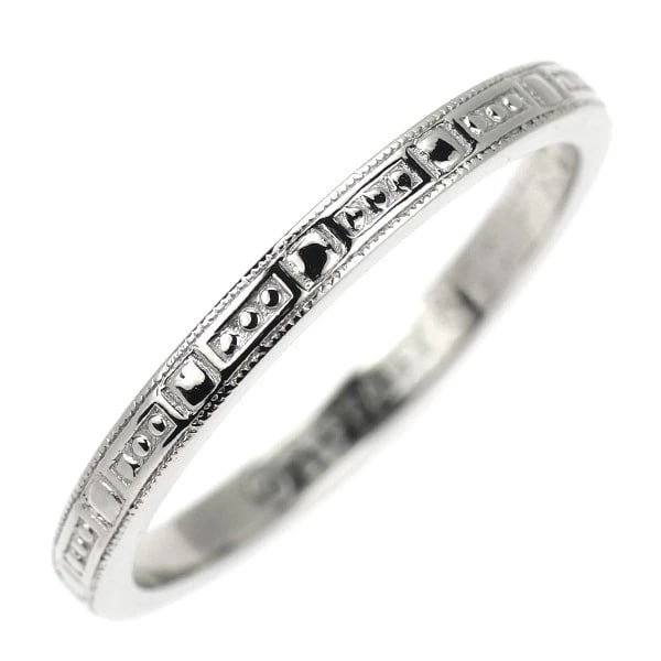 TIFFANY PT950 RING LEGACY: Tiffany Pt950 Ring Legacy Brand: Tiffany Type: rings Material: Pt950 Color: Pt Size: 8.75 US Accessories: None Accessories Notice: When purchasing pre-owned goods, please refer to the photos