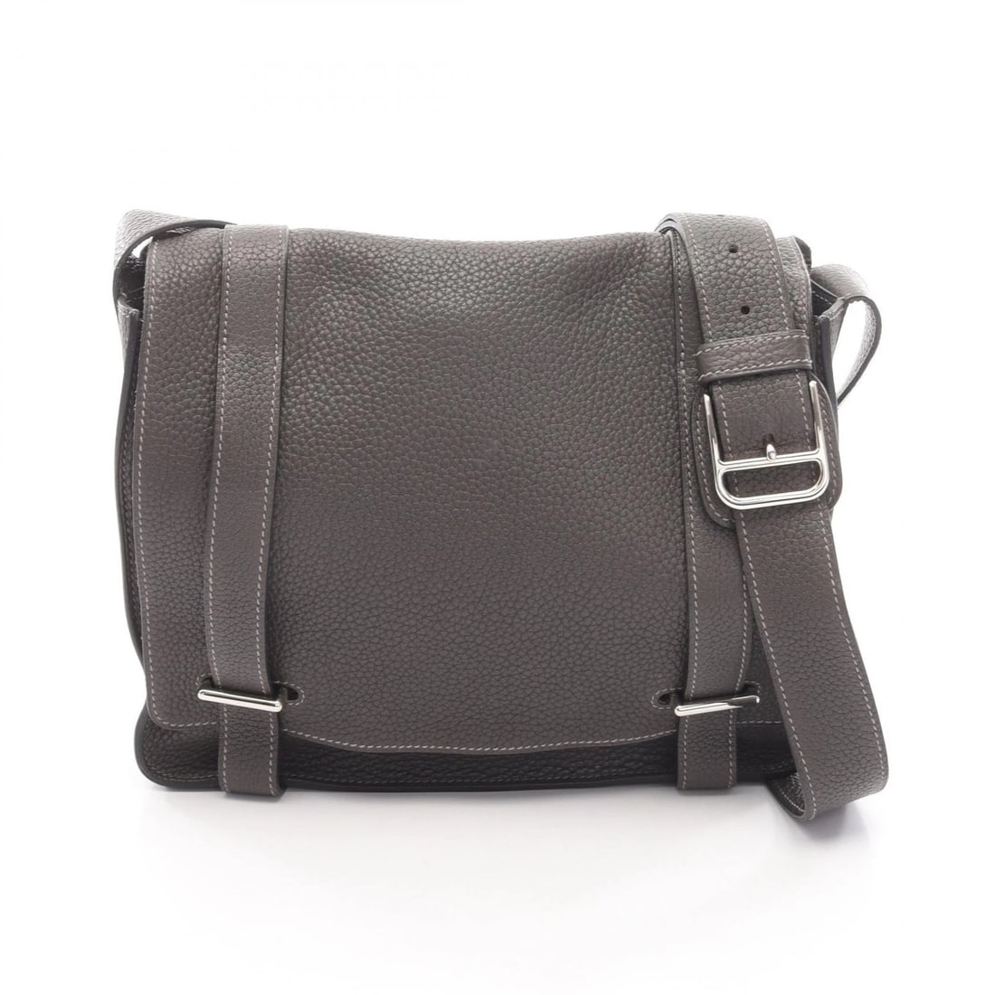 HERMES STEVE CAPORAL 27 SHOULDER CROSSBODY BAG: HERMES Steve Caporal 27 Shoulder crossbody Bag Brand: HERMES Type: Shoulder Bag Material: Taurillon Clemence × leather × Taurillon Clemence Color: Vert gris / Gray??ish colors Size: H:22.5cm x W