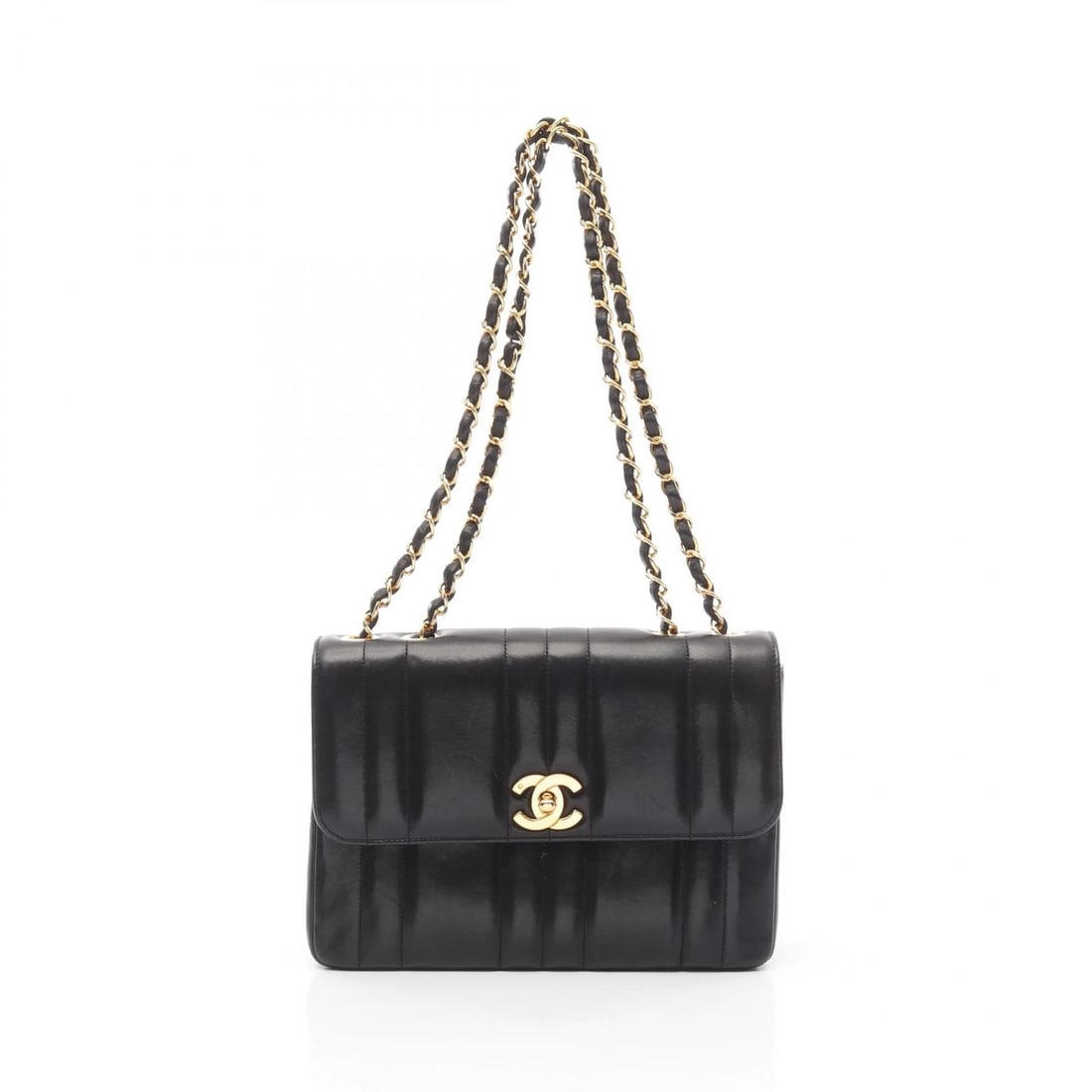 CHANEL MADEMOISELLE CHAIN SHOULDER BAG LAMBSKIN: CHANEL Mademoiselle Chain Shoulder Bag Lambskin Brand: CHANEL Type: Shoulder Bag Material: Lambskin (sheep leather) Color: Black??ish colors Size: H:16cm x W:23cm x D:7cm (H:6.3" x W:9.1" x