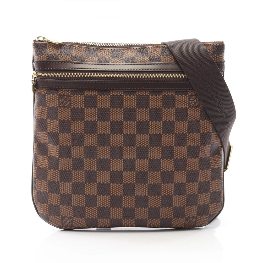 LOUIS VUITTON POCHETTE BOSPHORE SHOULDER BAG: LOUIS VUITTON Pochette Bosphore Shoulder Bag Brand: LOUIS VUITTON Type: Shoulder Bag Material: Damier × PVC coated canvas × leather Color: Ebene / Brown??ish colors Size: H:25cm x W:25cm x