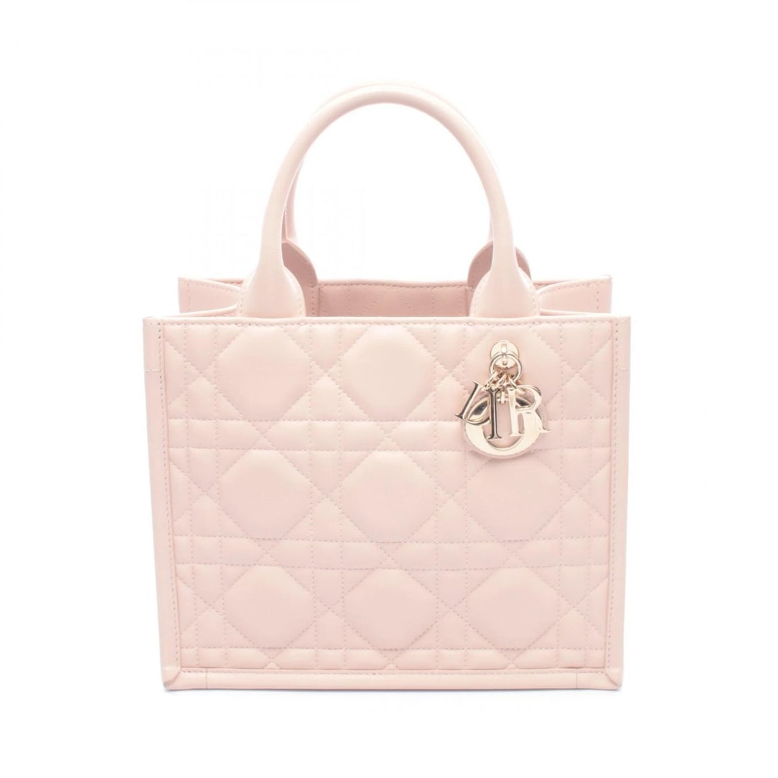 CHRISTIAN DIOR BOOK TOTE CANNAGE HANDBAG: Christian Dior BOOK TOTE Cannage Handbag Brand: Christian Dior Type: Tote Bag Material: leather Color: Pink??ish colors Size: H:22cm x W:27cm x D:14cm (H:8.7" x W:10.6" x D:5.5") Accessories: Non