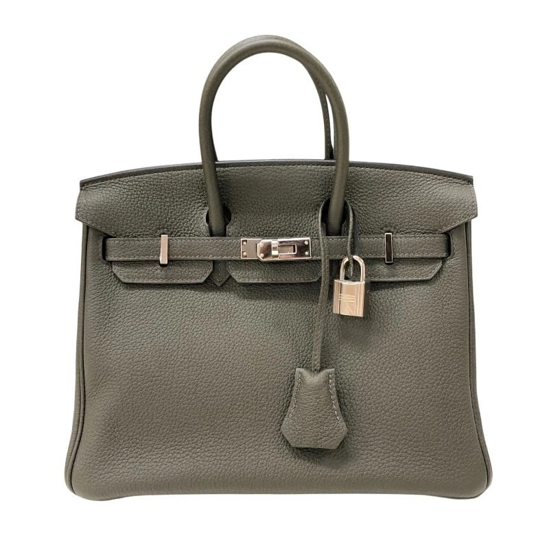HERMES BIRKIN 25 HANDBAG: HERMES Birkin 25 Handbag Brand: HERMES Type: Handbag Material: Togo Color: Veilmaki SVHardware Size: W9.8 x H7.9x D5.1inch Accessories: None Accessories Notice: When purchasing pre-owned g