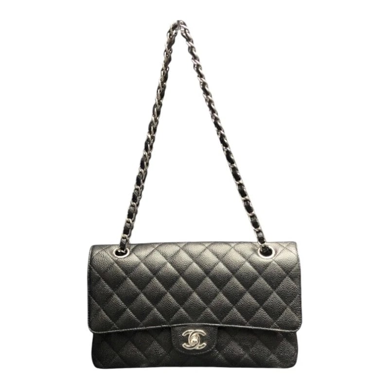 CHANEL MATRASSE 25 SHOULDER BAG: CHANEL Matrasse 25 Shoulder Bag Brand: CHANEL Type: Shoulder Bag Material: Caviar Skin/SVHardware Color: None Size: W9.8 x H5.9x D2.4inch Shoulder:35.4inch Accessories: None Accessories