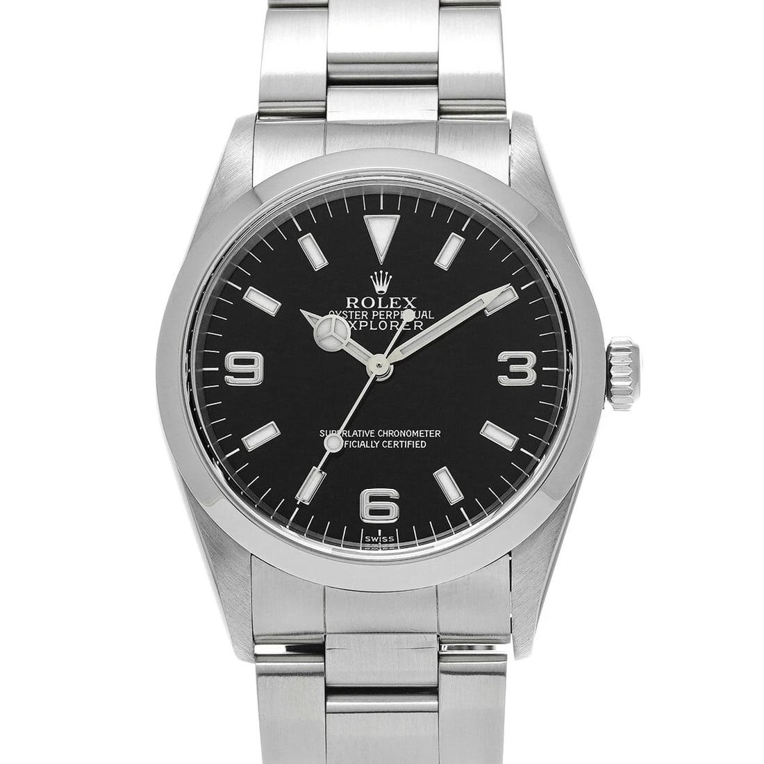 ROLEX EXPLORER BLACK WATCH: ROLEX Explorer black Watch Brand: ROLEX Type: Wristwatch Material: Band Material Stainless steel, Case Material Stainless steel Color: Dial Color black Size: ??Case? H/about 36mm W/about 36mm D/ab