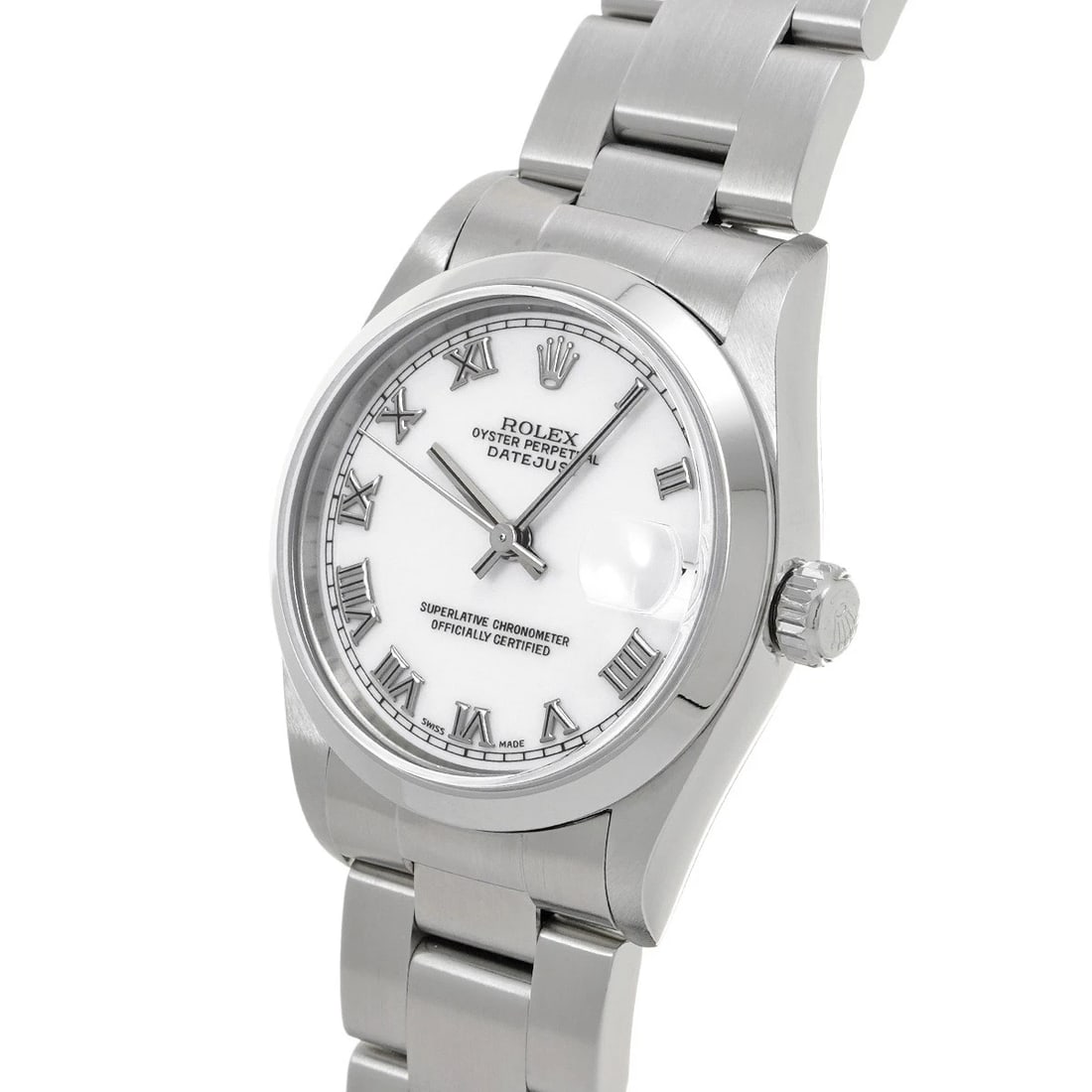 ROLEX DATEJUST WHITE WATCH - 2