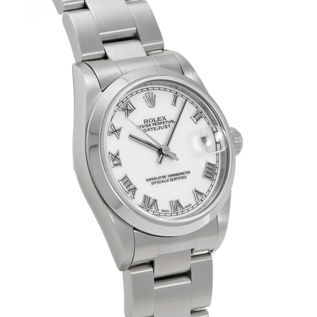 ROLEX DATEJUST WHITE WATCH - 3